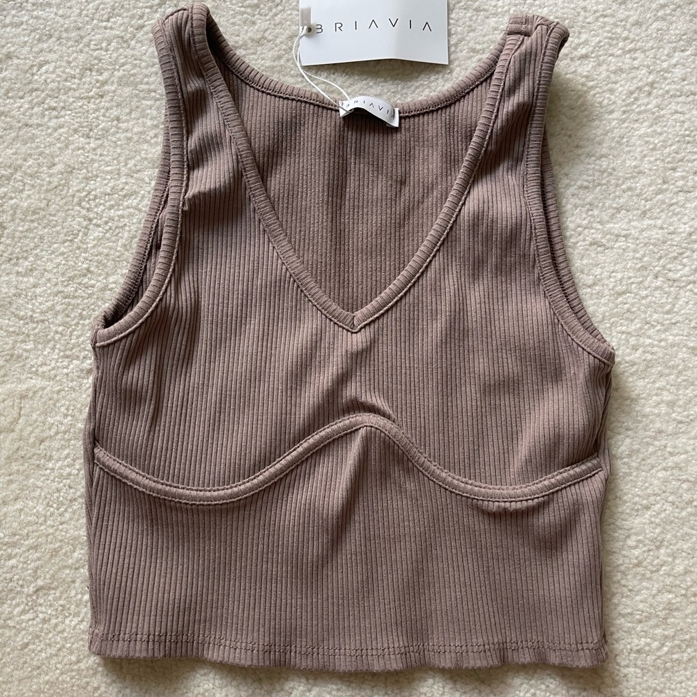 Briavia “ALHAMBRA UNDERBUST TANK” in Cinder. NWT.
